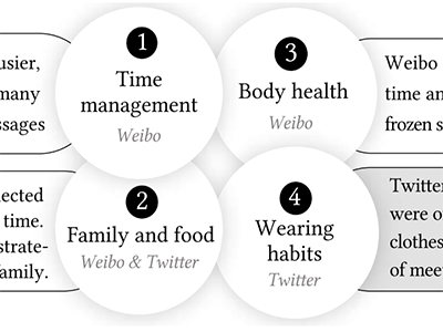 Differences of Challenges of Working from Home (WFH) between Weibo and Twitter Users during COVID-19